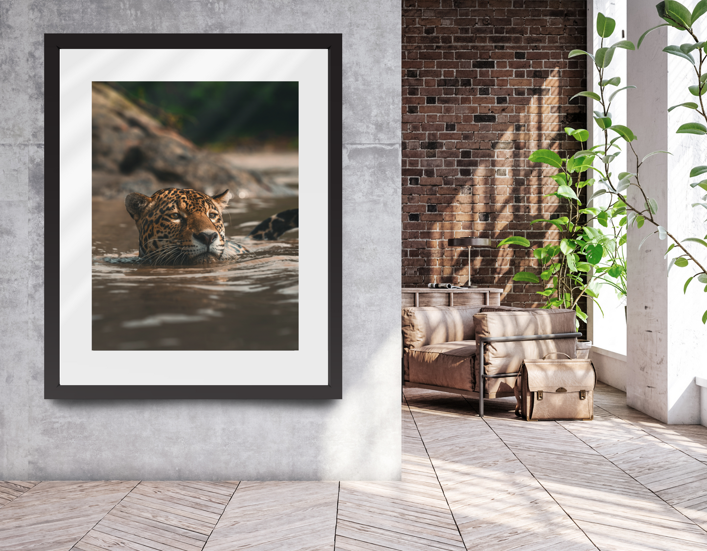 SWIMMING JAGUAR